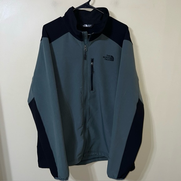 The North Face Windwall Jacket Men’s XL Black Green - Picture 1 of 4